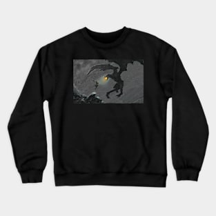 Warrior slaying Dragon Crewneck Sweatshirt